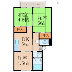 キタモリハイツ１号棟の物件間取画像